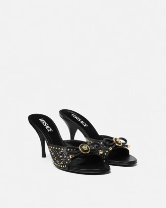Mules à nœud Opera cloutées 85 mm