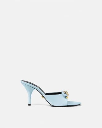 Mules à nœud Opera en cuir verni 85 mm