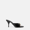 Mules à nœud Opera en cuir verni 85 mm Mules à nœud Opera en cuir verni 85 mm