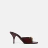 Mules à nœud Opera en cuir verni 85 mm Mules à nœud Opera en cuir verni 85 mm
