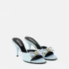 Mules à nœud Opera en cuir verni 85 mm Mules à nœud Opera en cuir verni 85 mm
