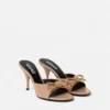 Mules à nœud Opera en cuir verni 85 mm Mules à nœud Opera en cuir verni 85 mm