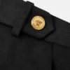 Pantalon baggy taille basse en gabardine