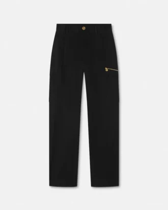 Pantalon cargo en gabardine