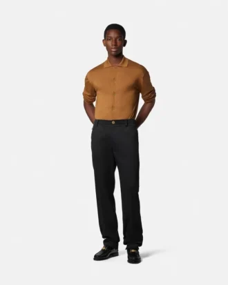 Pantalon chino en gabardine de coton