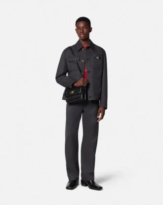 Pantalon de charpentier en laine moulinée