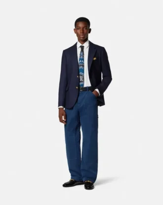 Pantalon de charpentier en toile surteinte