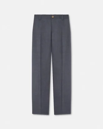 Pantalon de jogging en laine à micro-carreaux