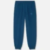 Pantalon de survêtement en jersey de coton brodé