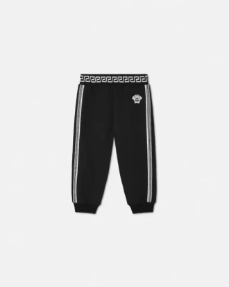 Pantalon de survêtement en jersey de coton brodé pour enfant