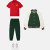 Pantalon de survêtement en jersey de coton brodé pour enfant