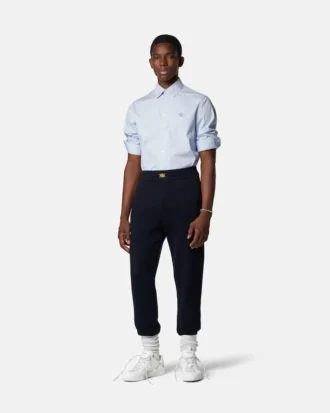 Pantalon de survêtement en maille cachemire et coton