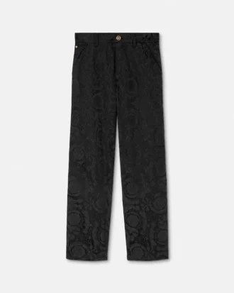 Pantalon de travail en coton jacquard