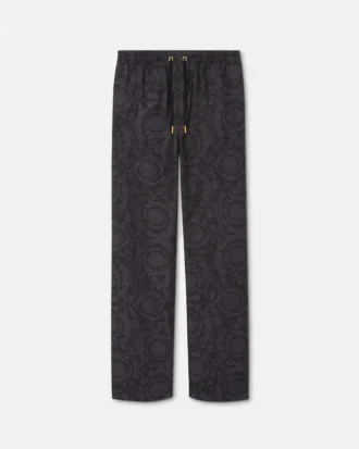 Pantalon en jacquard de chambray Barocco