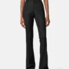 Pantalon en laine mélangée jacquard python