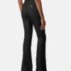 Pantalon en laine mélangée jacquard python