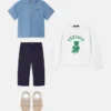 Pantalon en popeline de coton pour enfant