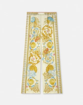 Pantalon en soie Barocco Silk