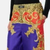 Pantalon en soie Barocco Silk Cheetah
