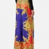 Pantalon en soie Barocco Silk Cheetah