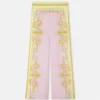 Pantalon en twill de soie imprimé