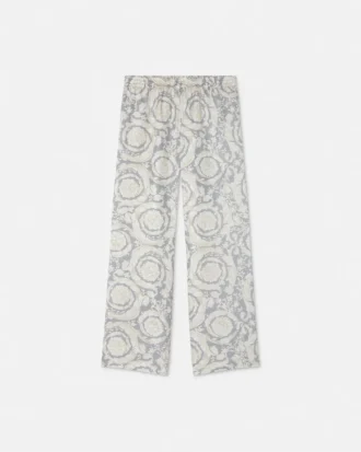 Pantalon en twill de soie imprimé pour enfants