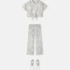 Pantalon en twill de soie imprimé pour enfants Pantalon en twill de soie imprimé pour enfants