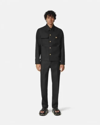 Pantalon formel en laine cavalry