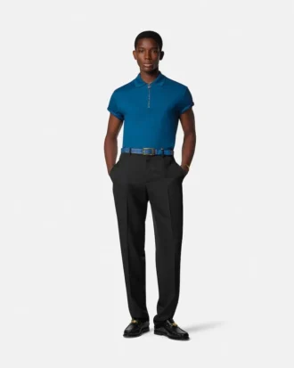 Pantalon formel fuselé en laine