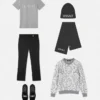Pull en maille jacquard pour enfant, mélange coton