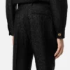 Pantalon habillé en jacquard léopard