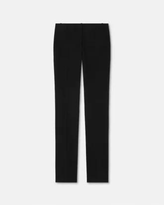 Pantalon slim en gabardine de laine stretch