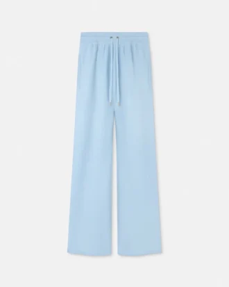 Pantalon évasé en laine mélangée