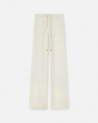 Pantalon évasé en laine mélangée