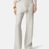 Pantalon évasé en laine mélangée
