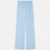Pantalon évasé en laine mélangée