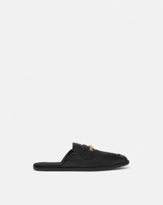 Pantoufles en cuir Medusa