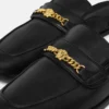 Pantoufles en cuir Medusa Pantoufles en cuir Medusa