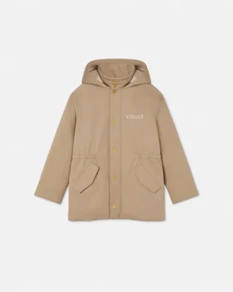 Parka brodée Versace Milano pour enfant