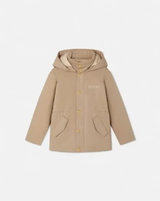 Parka brodée Versace Milano pour enfant