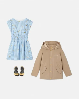 Parka brodée Versace Milano pour enfant