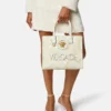 Petit sac cabas en toile imprimé La Medusa Petit sac cabas en toile imprimé La Medusa