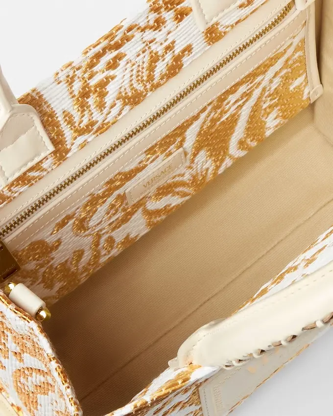 Petit sac fourre-tout Athena en raphia Petit sac fourre-tout Athena en raphia