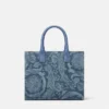 Petit sac fourre-tout en denim Barocco La Medusa Petit sac fourre-tout en denim Barocco La Medusa