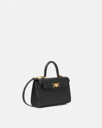 Petit sac à main en cuir Medusa 95 avec poignée supérieure