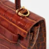 Petit sac à main Medusa 95 effet croco avec poignée supérieure Petit sac à main Medusa 95 effet croco avec poignée supérieure