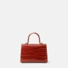Petit sac à main Medusa 95 effet croco avec poignée supérieure Petit sac à main Medusa 95 effet croco avec poignée supérieure