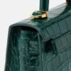 Petit sac à main Medusa 95 effet croco avec poignée supérieure Petit sac à main Medusa 95 effet croco avec poignée supérieure