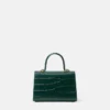 Petit sac à main Medusa 95 effet croco avec poignée supérieure Petit sac à main Medusa 95 effet croco avec poignée supérieure