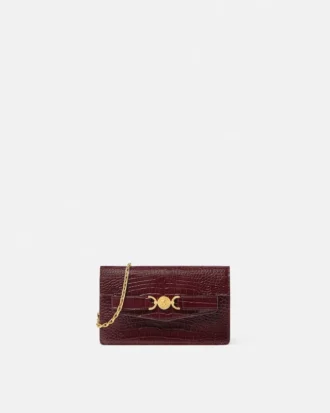Pochette Medusa 95 effet croco